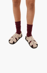 Deadly Ponies Oat Suede Triton Sandal