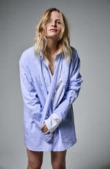 Liya Antwerp Blue White Mele Femme Shirt