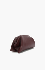 Deadly Ponies Dark Cherry Suede Vault Clutch