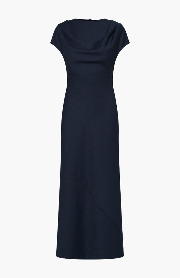 Wynn Hamlyn Navy Ana Maxi Dress