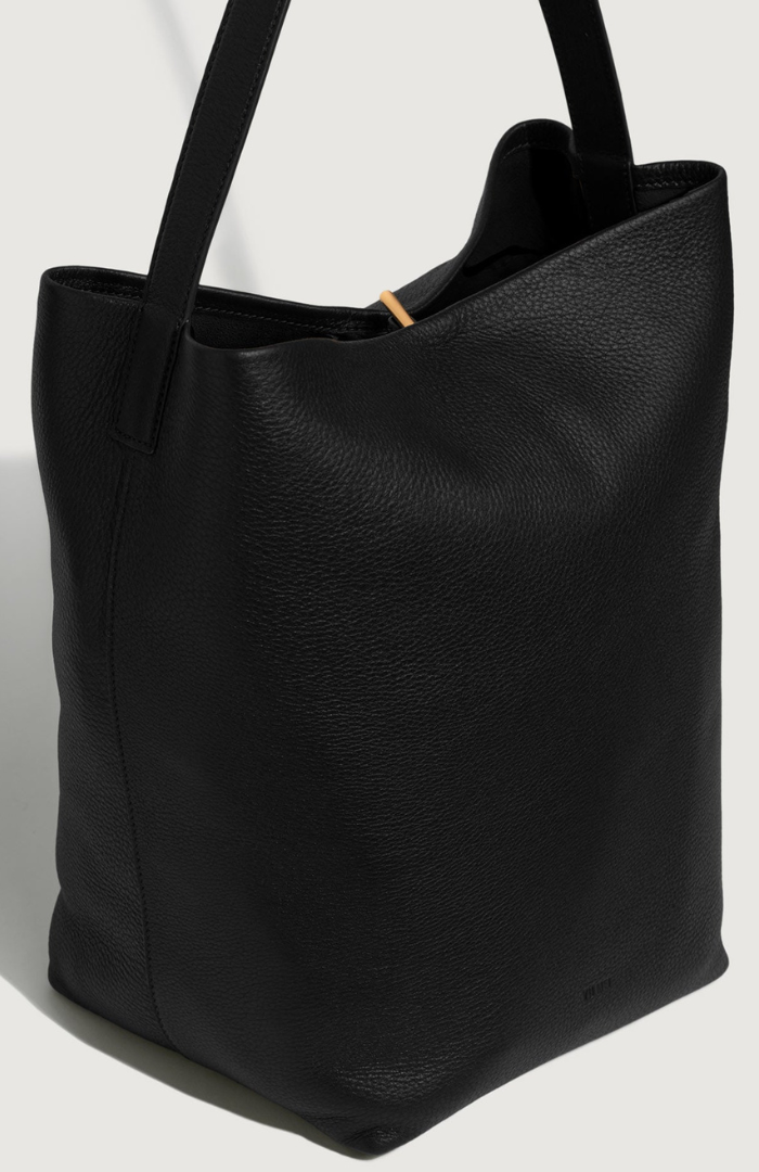 Yu Mei Black Deer Nappa Teresa Tote