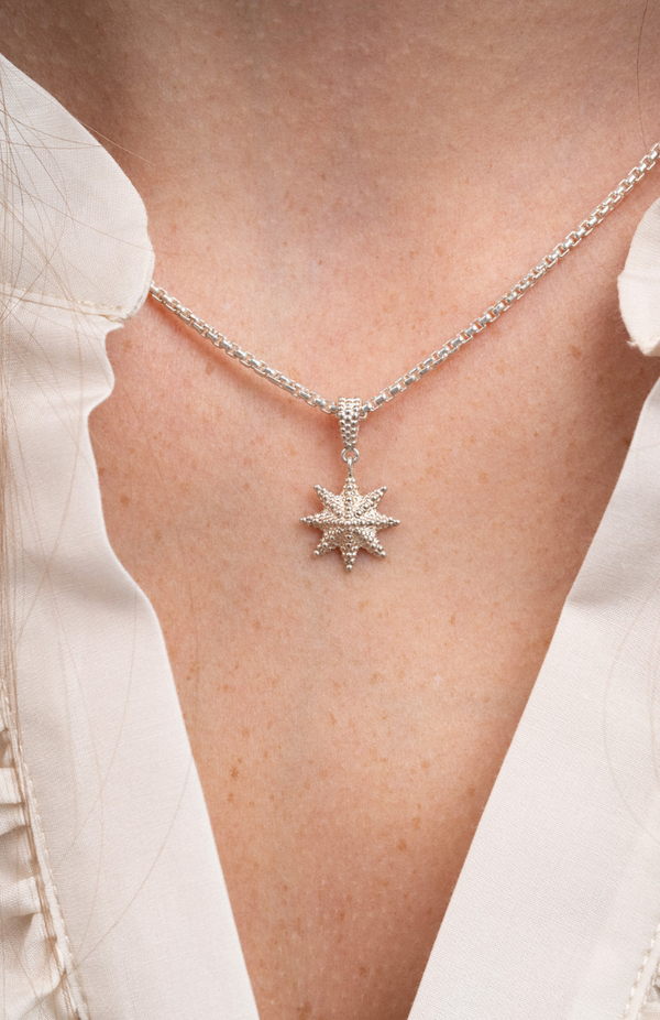 Zoe & Morgan Sterling Silver Morning Star Necklace