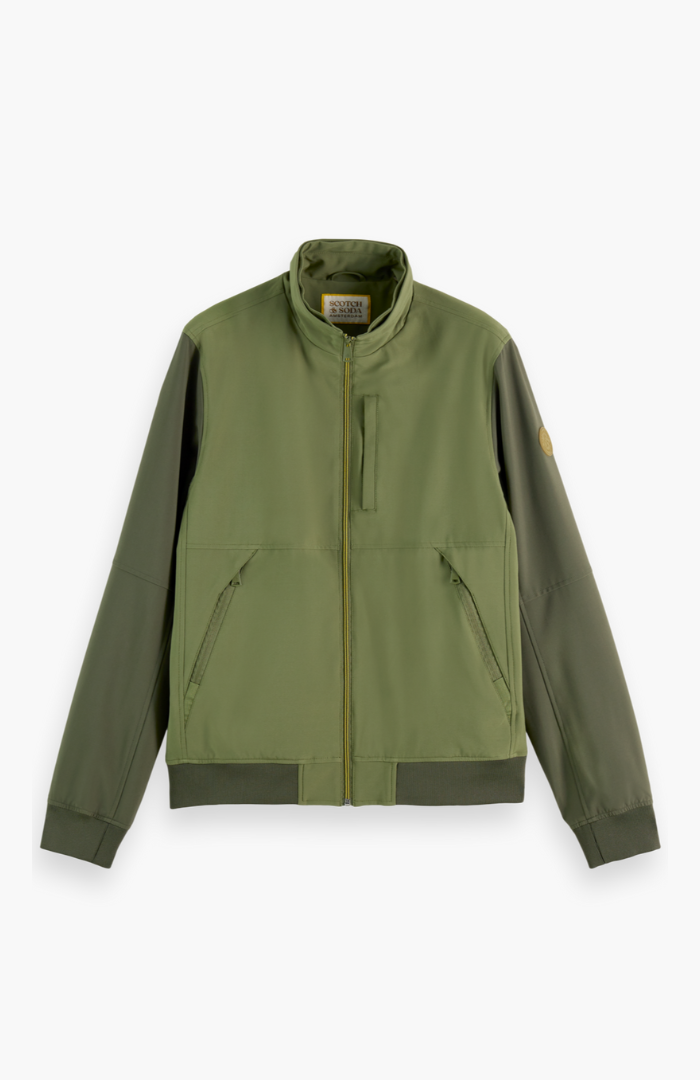 Scotch & Soda Army Hooded Colourblock Jacket