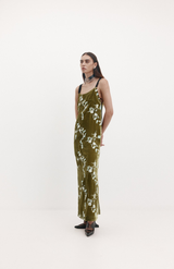 Harris Tapper Viridis Embroidered Pairo Dress