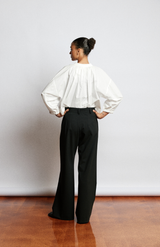 Mahsa Cool Wool Black The Ease Trouser