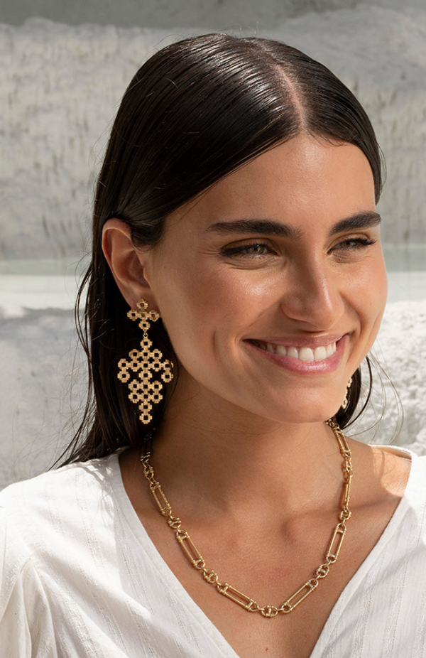 Zoe & Morgan 22K Gold Chimi Earrings