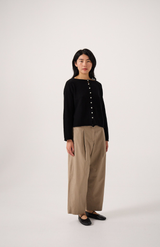 Francie Black Dolls Reversible Cardigan
