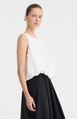 Morrison White Celine Bubble Top
