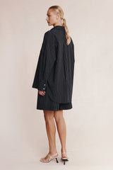 Marle Black Pinstripe Mella Shirt