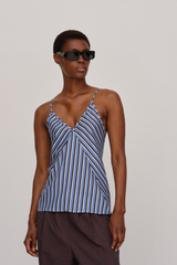 Birgitte Herskind Navy Blue Stripe Millie Top