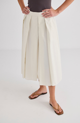 Laing Cream Ellis Pleated Skirt