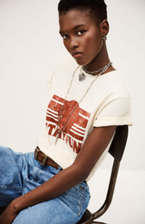 Ba&sh Ecru Reese Radio Tee