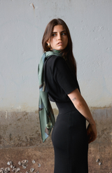Good & Co Olive Heritage Triangle  Scarf
