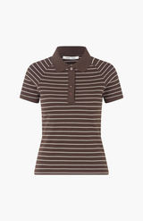 Samsøe Samsøe Coffee Brown St. Samia SS Polo Tee