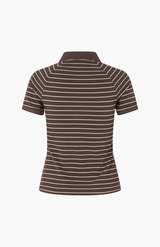 Samsøe Samsøe Coffee Brown St. Samia SS Polo Tee