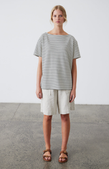 Laing Black + Ecru Stripe Pablo T-Shirt