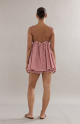 Caitlin Crisp Red Gingham Esther Top