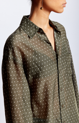 Mahsa Polka Dot Tank Jimmy Shirt