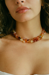 Honey Bloom Poppy Necklace