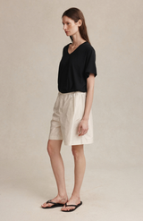 Marle Ivory Silk Nara Short