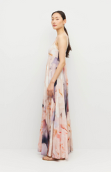Juliette Hogan Bloom Crepe Isabella Pleat Dress