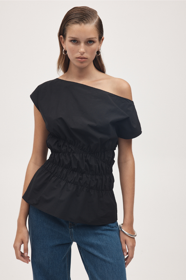 Marle Black Aida Top