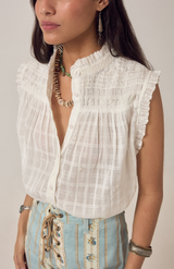 Maison Hotel Elvis Love Me Tender Sleeveless Blouse