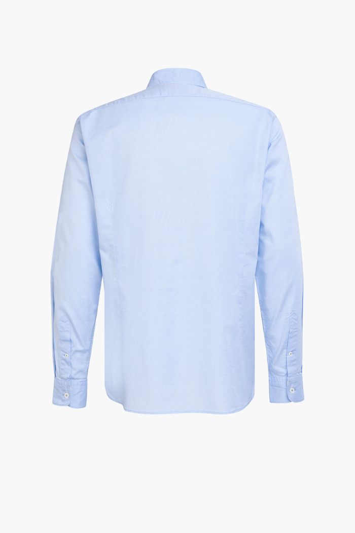 Fil Noir Light Blue Roma Linen Shirt