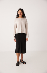 Francie Ivory Doll's Cardigan + Trimmed Doll's Cardigan