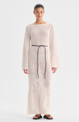 Morrison White Chiara Knit Dress