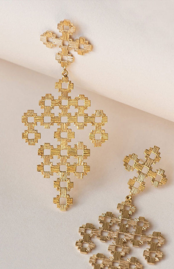 Zoe & Morgan 22K Gold Chimi Earrings