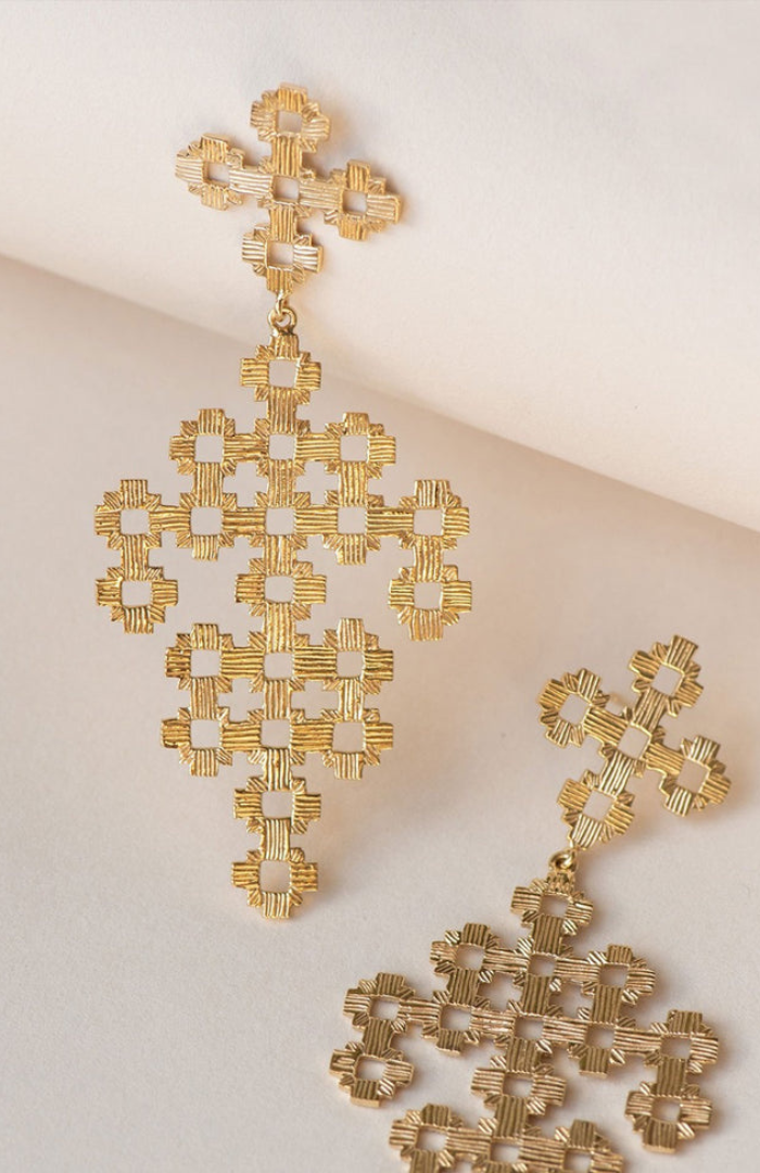 Zoe & Morgan 22K Gold Chimi Earrings