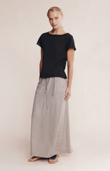 Marle Black Lill Knit Tee