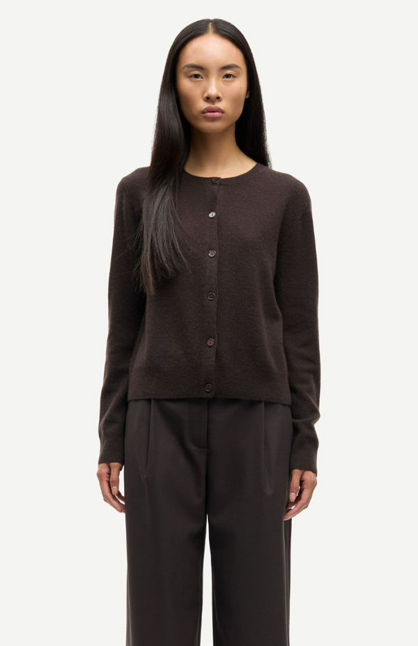 Samsøe Samsøe Black Coffee Saboston Cardigan