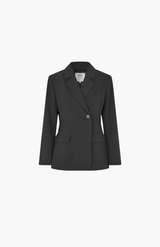 Second Female Black Fique Fitted Blazer