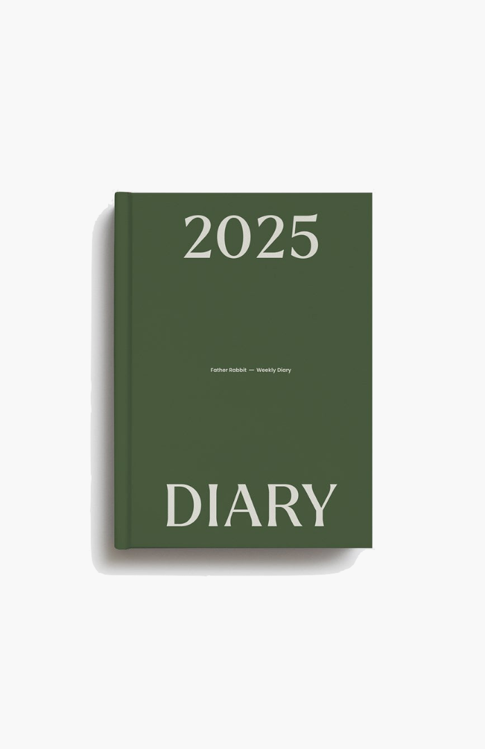 Father Rabbit Olive 2025 Weekly Diary