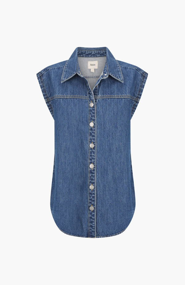 Morrison Blue Denim Theo Vest