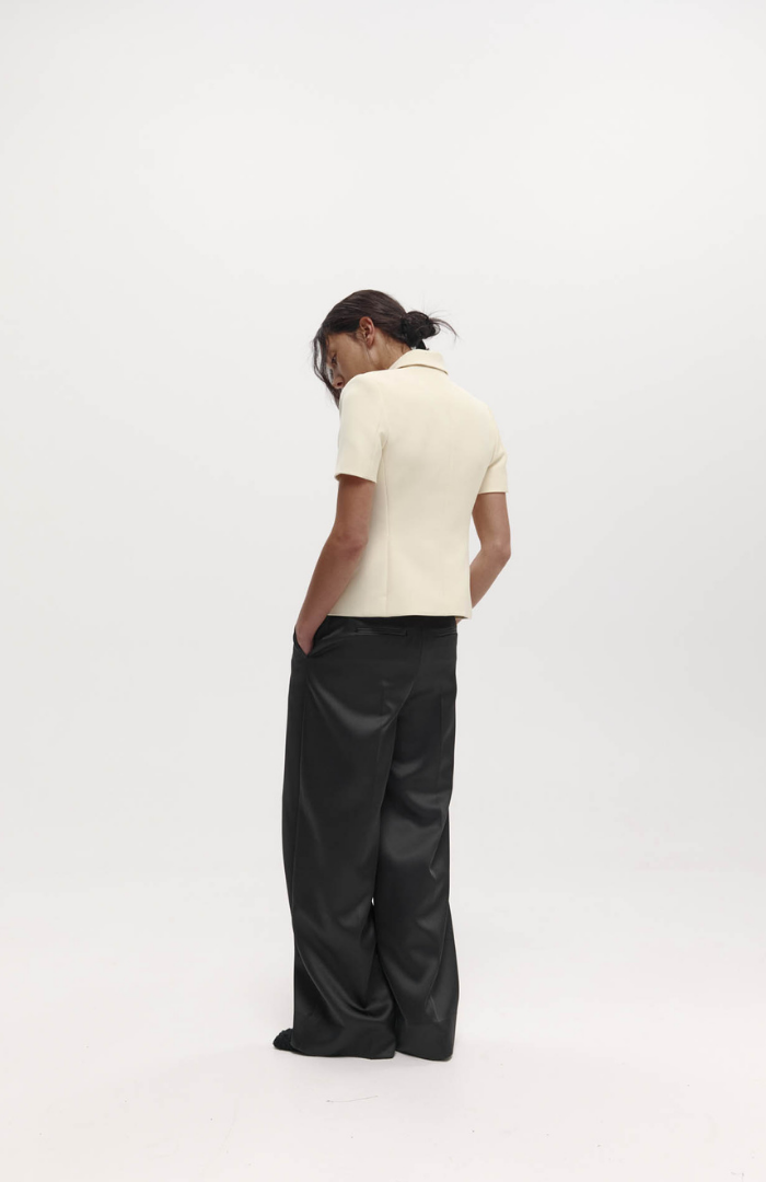 Harris Tapper Bone Short Sleeve Bardot Blazer