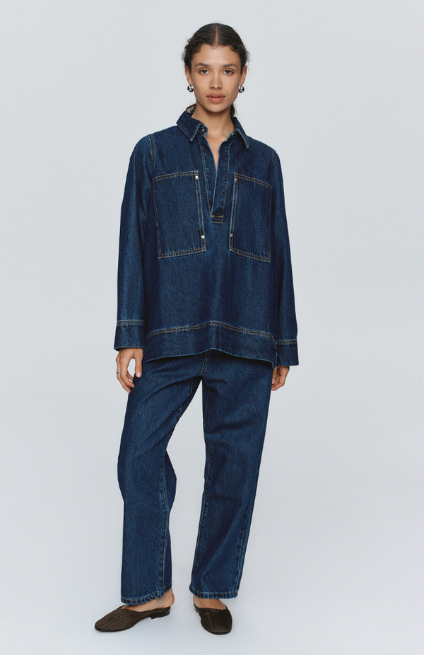 Marle Washed Indigo Elka Shirt