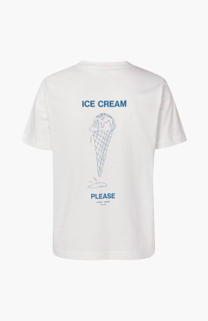 Samsoøe Samsøe Ice Blue Jasper Sacamino T-Shirt