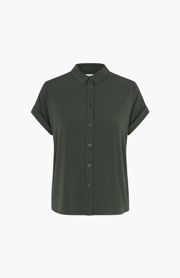 Samsøe Samsøe Dark Evergreen Majan S/S Shirt