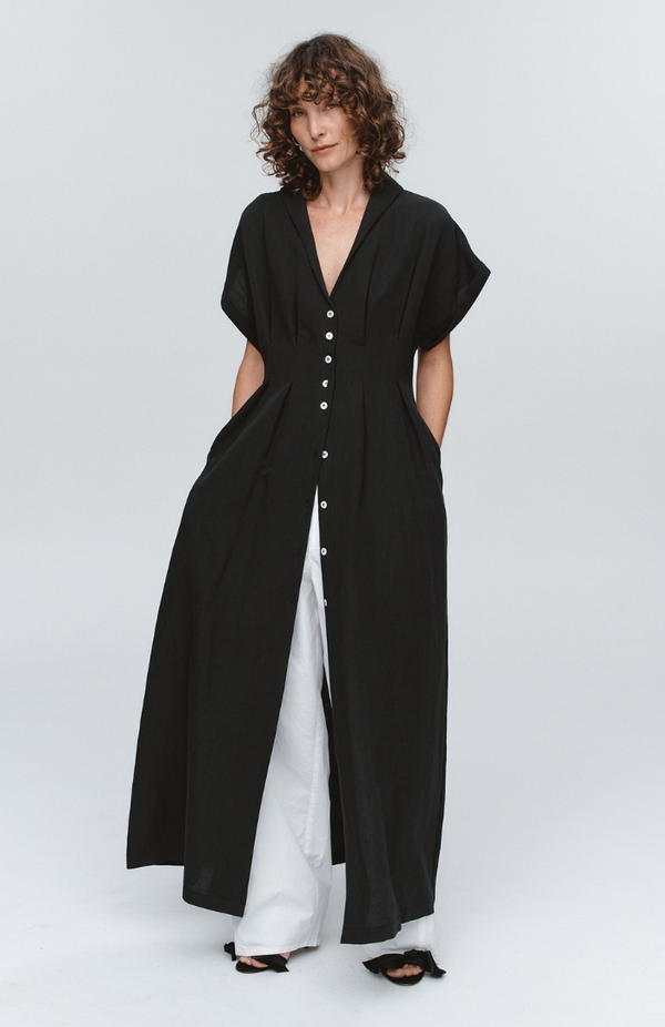 Marle Black Swan Dress