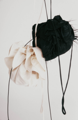 Harris Tapper Black Beaded Onassis Bag