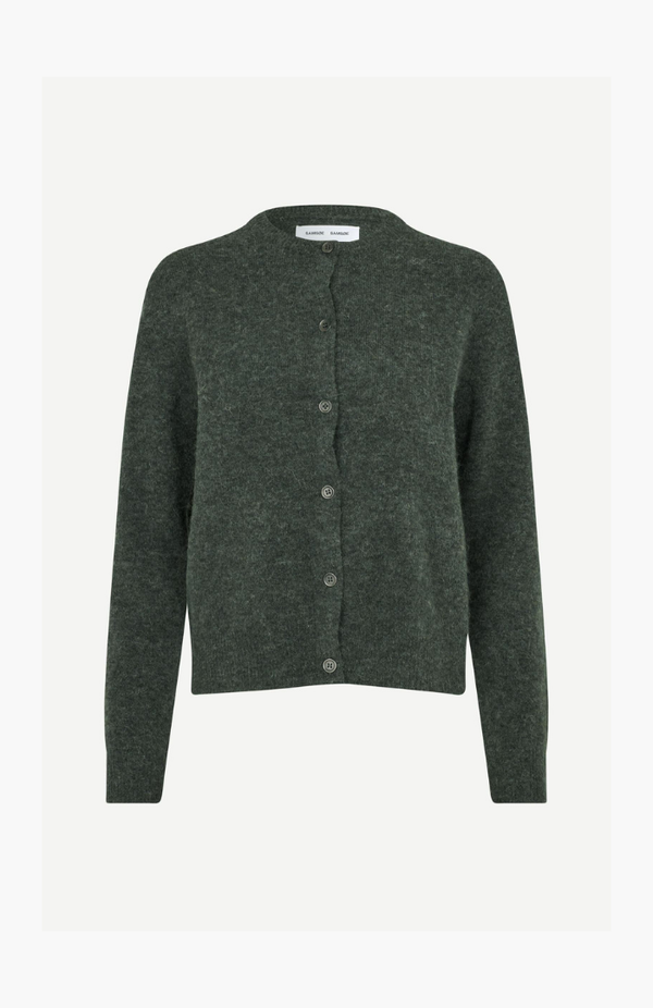 Samsøe Samsøe Dark Evergreen Mel. Nor Short Cardigan