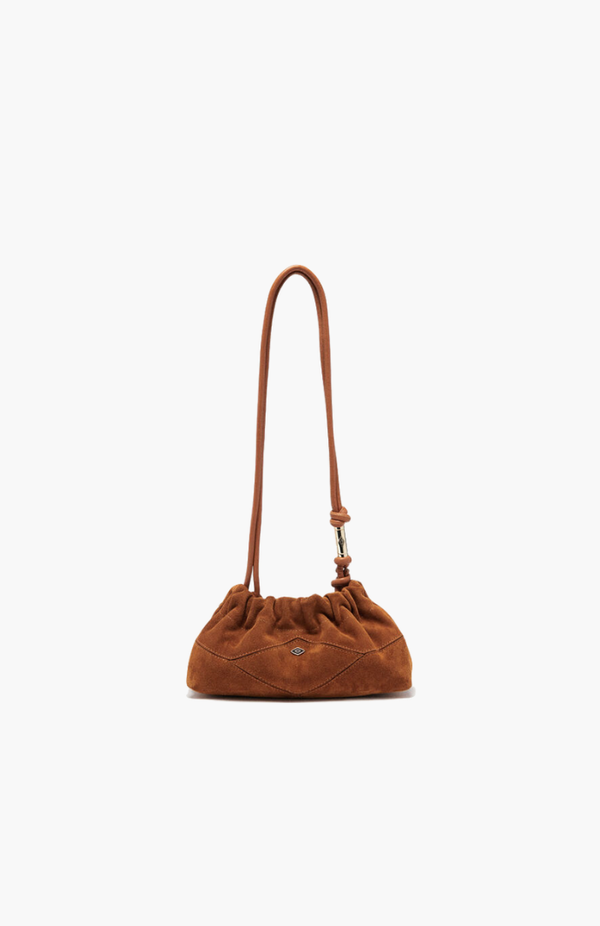 Ba&sh Cognac June Clutch
