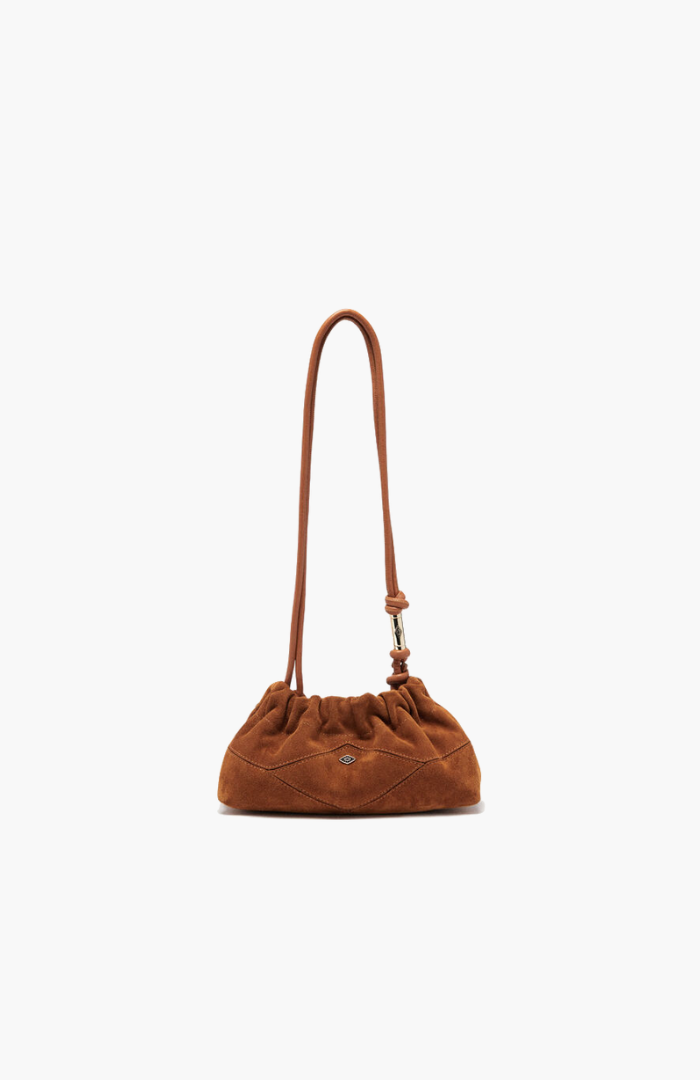 Ba&sh Cognac June Clutch