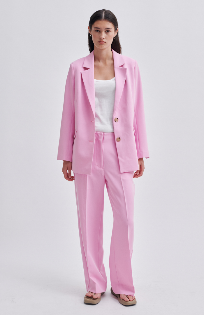 Second Female Begonia Pink Evie Classic Trousers