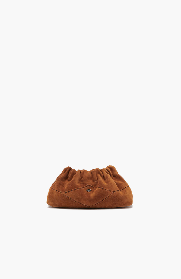 Ba&sh Cognac June Clutch