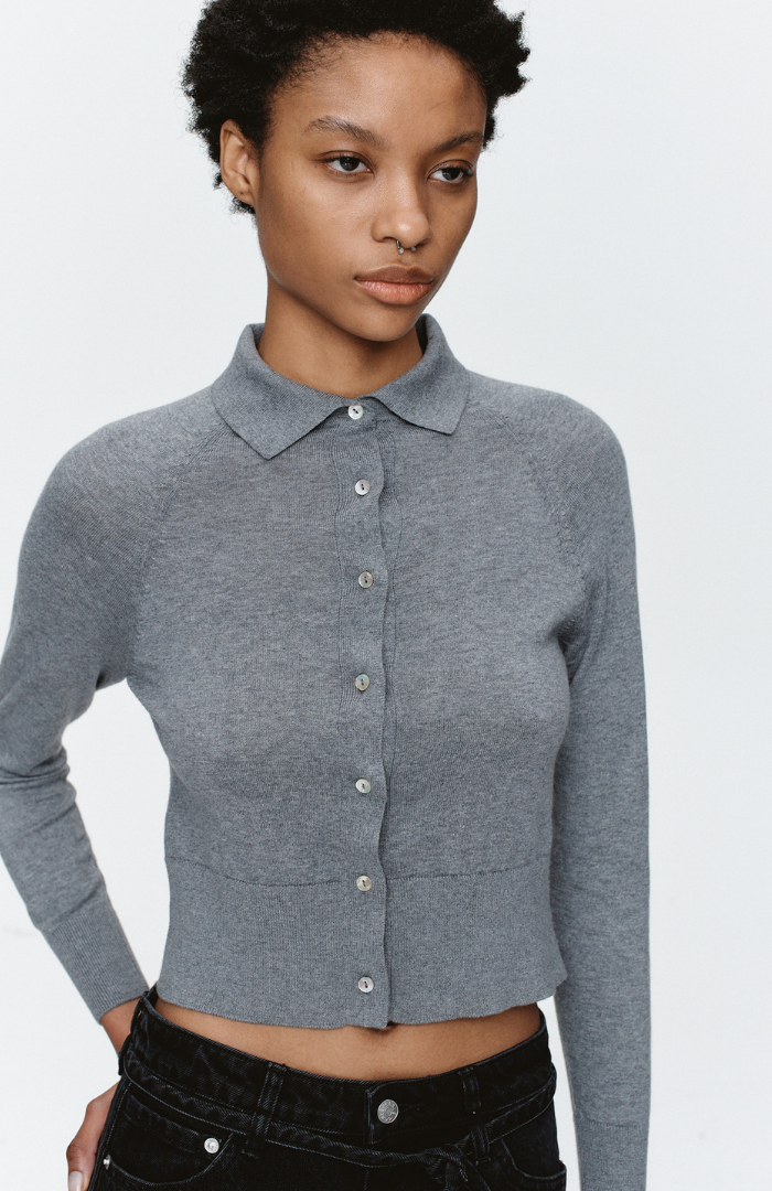 Marle Grey Marle Foundations Cardigan