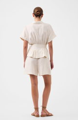 Morrison Ecru Linen Short